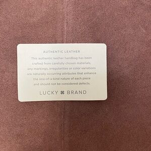 Lucky Brand Genuine Leather & Suede purse